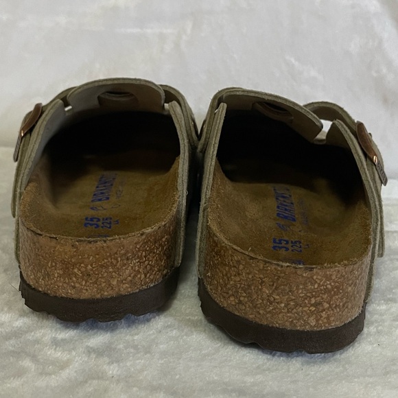 NEW Birkenstock Boston Clog Taupe Suede - 35/4-4.5 Regular Width - Soft Footbed - Picture 8 of 16